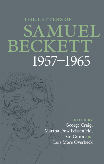 Dan Gunn Co-edits Third Volume of “The Letters of Samuel&nbsp;Beckett”